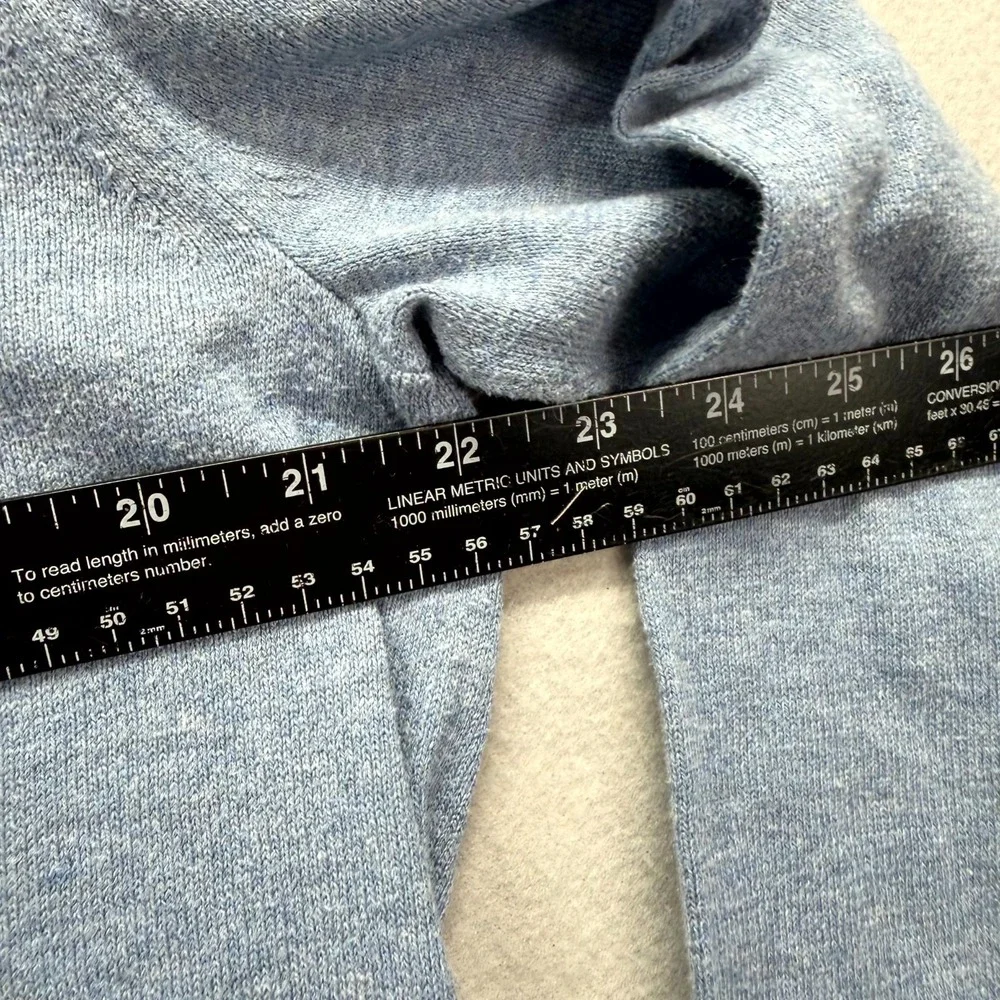 Nautica NavTech Quarter-Zip Sweater Mens Medium Light Blue Preppy Sweatshirt